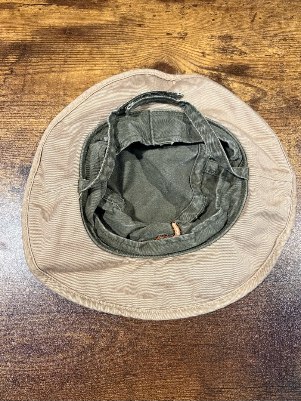 Vintage Gymboree Olive Green 100% Cotton Bucket Hat with Dinosaur Detail 18th-3t - Picture 3 of 5